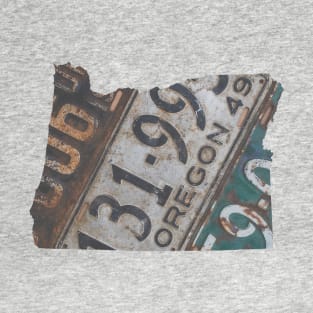 Vintage Oregon License Plates T-Shirt